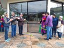 Presidente do Legislativo Adilio Pastório e a Vereadora Marilei Marcolan, participaram da programação em comemoração ao dia Internacional do Cooperativismo e inauguração da feira da agricultura familiar.