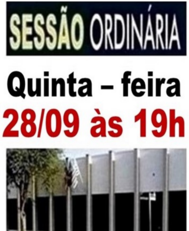 PRÓXIMA SESSÃO ORDINÁRIA